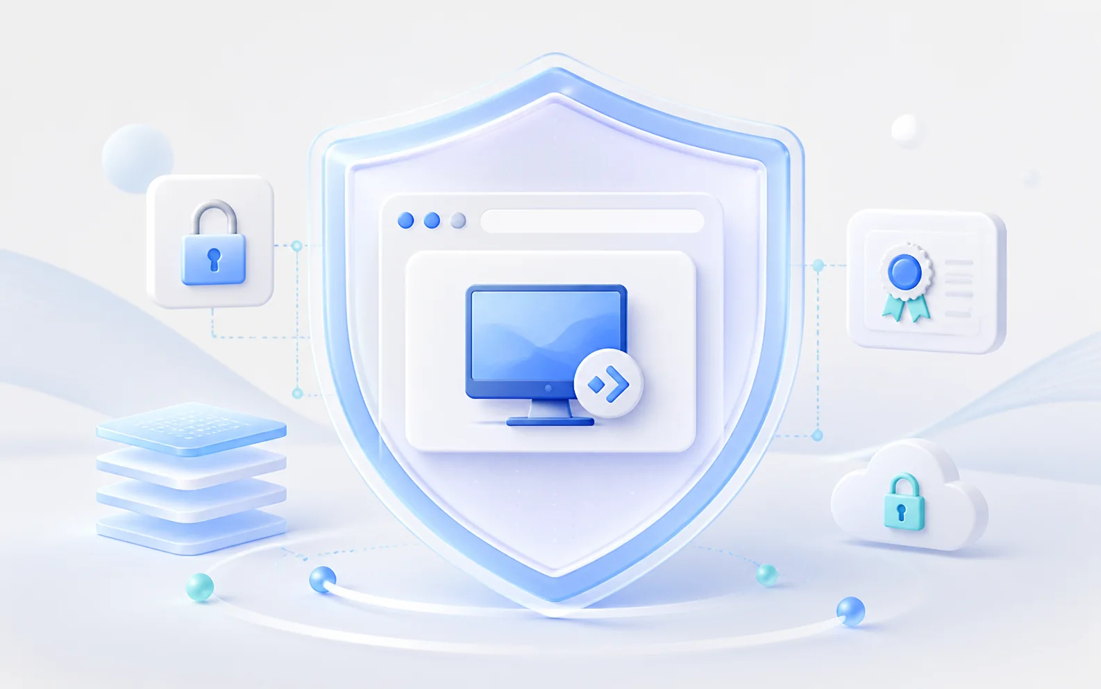 Security controls protecting a browser Remote Desktop deployment